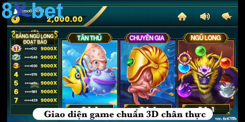 Giao diện game chuẩn 3D chân thực