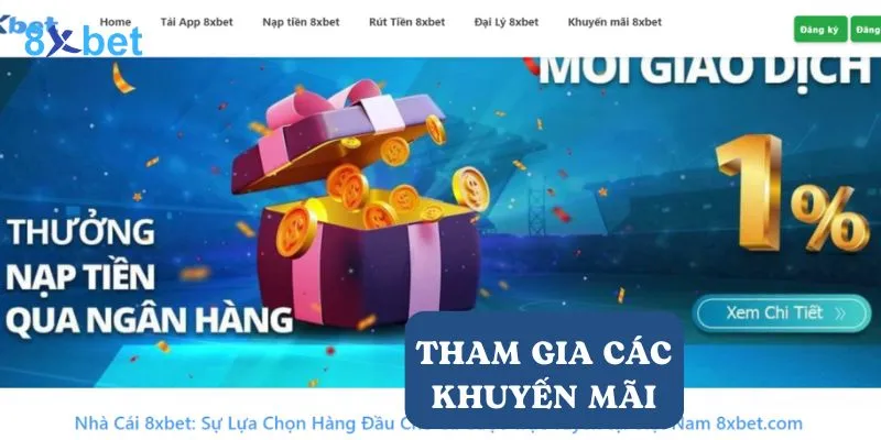 8Xbet thường tổ chức các chương trình khuyến mãi hấp dẫn