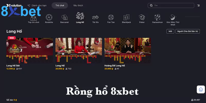 Rồng hổ 8xbet