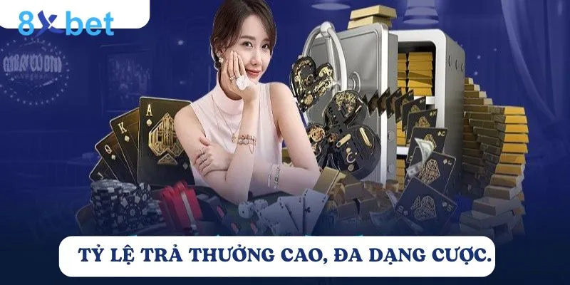 Điểm nổi bật của Keno tại 8Xbet là tỷ lệ trả thưởng hấp dẫn 