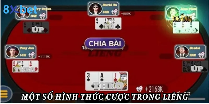 Một số hình thức cược trong liêng