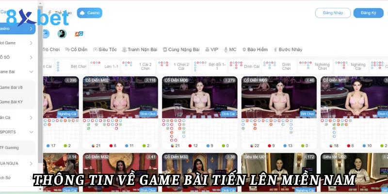 Thông tin về game bài tiến lên miền nam 8xbet