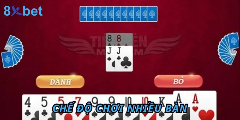 8XBET cung cấp nhiều bàn Tiến Lên với các mức cược khác nhau