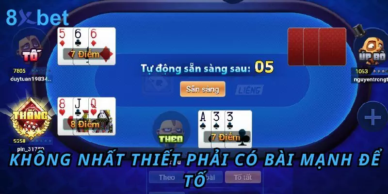 Không nhất thiết phải có bài mạnh để tố